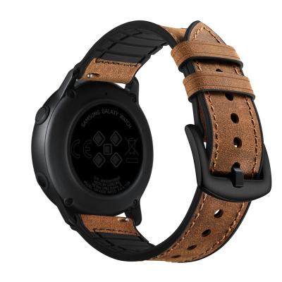 China Fashion. New Launch Sport Samsung Galaxy Watch 4 Classic 20mm Genuine Leather Watchbands Band for sale