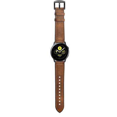 China Fashion. Factory Direct Sports Leather 20mm Silicone Quick Release Hybrid Watch Band For Samsung Galaxy Watch Active for sale