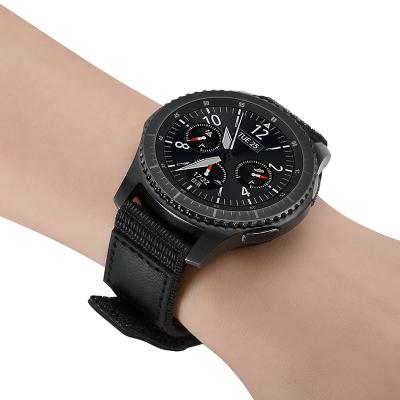 China Fashion. Sport Amazon Hot Sale Replacement Samsung Black 22mm Luxury Smart Nylon Watch Band for sale