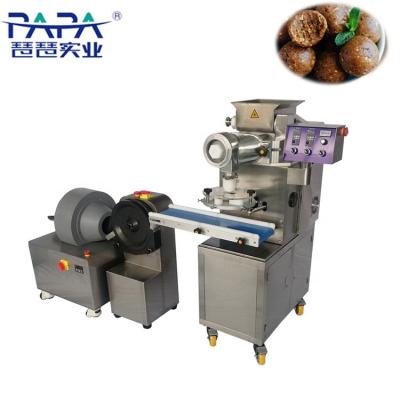 China Small Hotels Type Fruit Ball Sticky Energy Ball Date Ball Extruder Machine With Roller for sale