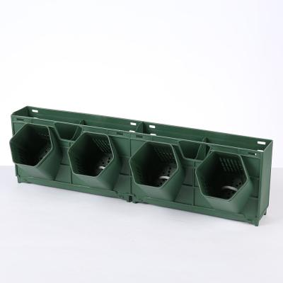 China Modern High Quality Environmental Protection Artificial Slope Greening Plant Wall Dark Green Flower Pot for sale