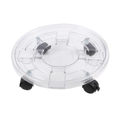 China 2021 New Modern Manufacturer Wheel Garden Tool Round Movable Flower Pot Tray Wheels for sale