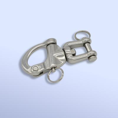 China stainless steel swivel jaw snap shackles ,stainless steel rigging hardware ,stainless steel snap shackles for sale