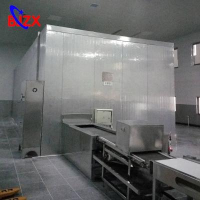 China Industrial frozen food machine frozen cryogenic congelador twin screw iqf freezer fast freezing machine for sale