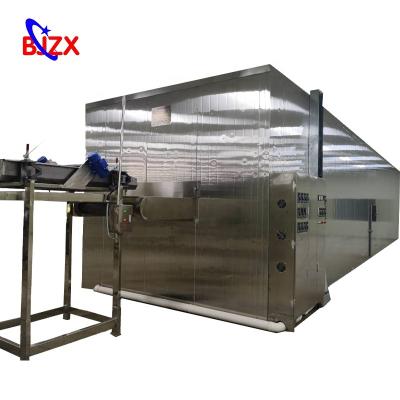 China Vegetables and fruit cubes/frozen cubes/grains wolfberry and strawberry frozen cubes IQF tunnel quick freezing machine for sale