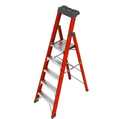 China Folding Ladders Step Folding Aluminum Telescopic Safety Fiberglass Extension Sale Ladder for sale