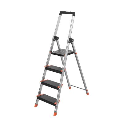 China Folding Ladders Step Ladders Aluminum Folding Structure With 4 Steps Industrial And Household Type for sale