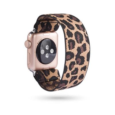 China For iwatch Sport Fabric Women Fitness Band Wide Elastic Strap Nylon Watch Band For Apple Watch for sale