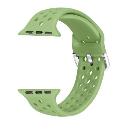 China For iwatch Square Buckle Sport Silicone Watch Band Air Replacement Band For Apple Watch for sale