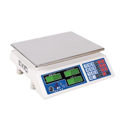 China 15kg 30kg 40kg 340*230mm acs rechargeable calibration scale electronic store scale for sale