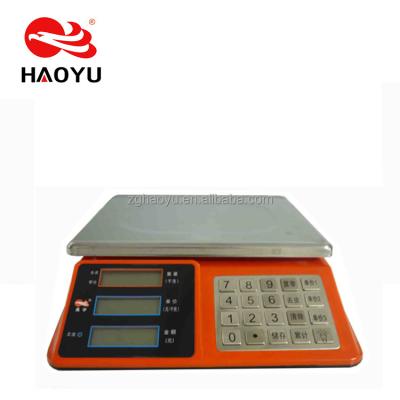 China HY-688 Stainless Steel Electronic Price Balance Scale 30kg Digital Price Computing Scale For Grocery Store Retail for sale