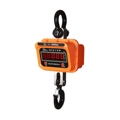 China Popular Hanging Scale LED/LCD Remote Control Crane Scale 1000KG Digital Crane Scale 1ton Alloy Optional for sale