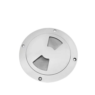 China Marine Hardware Straight Round Hatch Cover Screw Boat Hardware Fitting Inspection Off Deck Drain Plate for sale