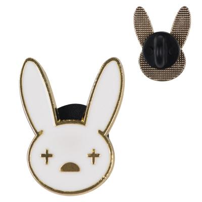 China China Manufacturers Wholesale Bad Bunny Metal Goods Group Lapel Pin Badge Custom Glitter Soft Hard Enamel Pin for sale