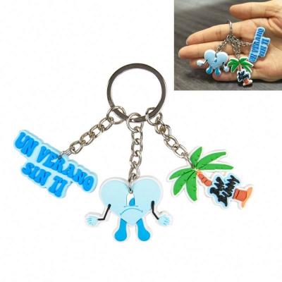 China PVC 3d Rubber Promotion Gift Souvenir Key Chain Custom Soft Keychains With Your Own Logo For Promotional Gift for sale