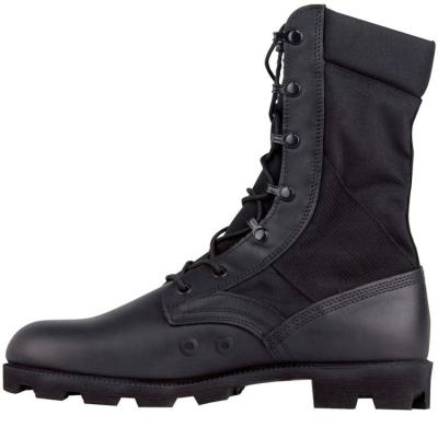 China Black Vulcanized Hot Weather Jungle Army Wellies With Panama Outsole 39--46 for sale