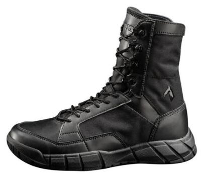 China 8 Inch Synthetic Leather Mens Shoes Leather Black Tactical Military Boots for sale