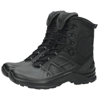 China Eagle High Side Zip Heavy Duty Waterproof Black Duty Tactical Boots for Fire Fighting and Security for sale