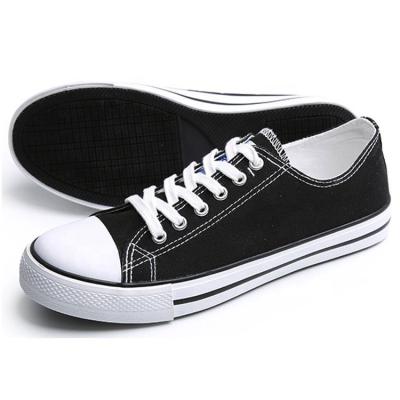 China Black Anti-slip Unisex Low Top Lace Up Legacee Classic Non Slip Canvas Casual Work Shoes for sale