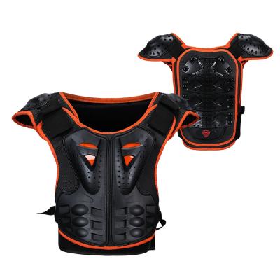 China 4-15 Years Children Body Chest Thorn Protector Protective Vest Motorcycle Jacket Kid Bike Armor Gear For Motocross Dirt Breathable for sale