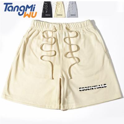 China high quality luxury brand Anti-wrinkle half pants for men cotton sports single drawstring sweat shorts for sale