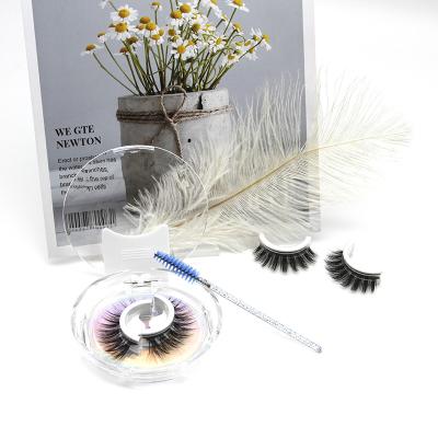 China Self Adhesive Eyelash 25Mm Mink Lashes Wholesale Vendor 3D Mink With Customize Box Natural Mink Eyelashes for sale