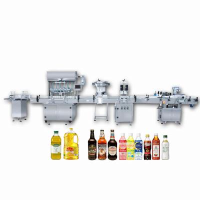 China YTK-APL800 Food Production Line Machine Product Example Filling Production Line Labeling for sale