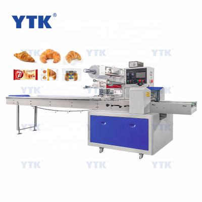 China YTK Full Automatic Horizontal Food Pouch Bread Cookie Wrapping Flow Package Machine Food Pillow Packing Machine for sale