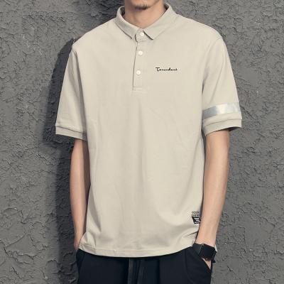 China High Quality 100% Cotton T-shirt Sublimation Hip Hop Man 3 Color Polo Shirt Anti-wrinkle for sale