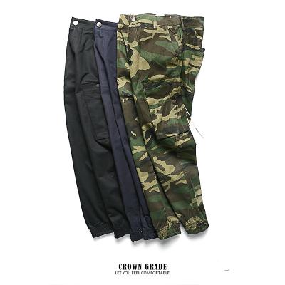 China Fashion high quality men's long anti-pilling cargo pants for sale