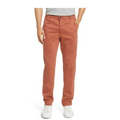 China Newest England Style Anti-wrinkle OEM Stylish Fashion Men's Casual Slim Fit Chino Pants Casual Twill Pants for sale