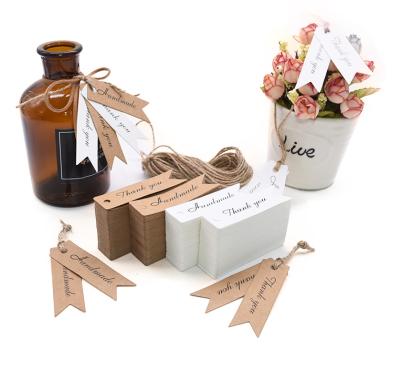 China Recycled Hang Kraft Paper Gift Tag Tag Wedding / Birthday Party Candy Boxes Price Tags For Flower / Wedding Favors Labels for sale