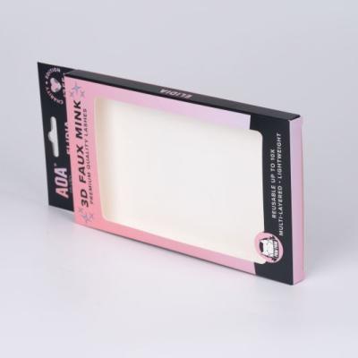 China Gift & Craft Cosmetic Box With Transparent 3d Custom Fake PVC Strip Full Eyelash Box for sale