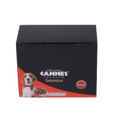 China Recycled materials wholesale minimalist corrugated paper design shipping carton cheap dog pet food paper box for sale