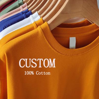 China Custom High Quality Anti-Wrinkle Branded Men And Women Plus Size T-shirts For Men's T-shirts 100% Blank T-shirt 210gsm Cotton Material for sale