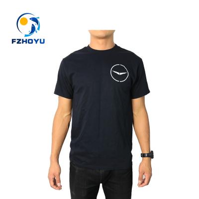 China Custom Made High Quality Custom Anti Shrink Cotton Polyester Men's Logo T-shirt for sale