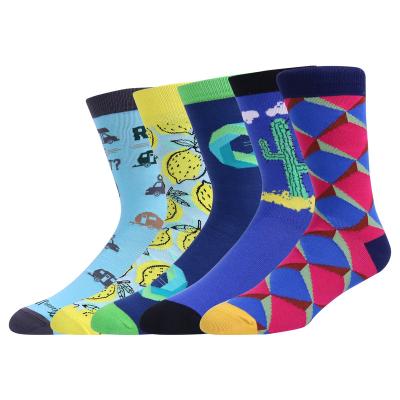 China Fashion Women's Happy Socks High Quality Creative Antibacterial Painting Strawberry Print Animal Funny Socks Cute Sock for sale