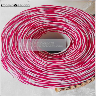 China Telephone Jumper Wires 0.5mm PVC Jacket Blue/Yellow Red/White Bare Copper/ Tinned Copper category 3 Jumper cables for sale