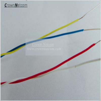 China Telephone Jumper Cable 0.5mm PVC Jacket Blue/Yellow Red/White Bare Copper/ Tinned Copper for sale