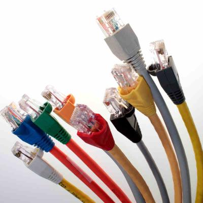 China RJ45 Cat5e Patch Cords 26AWG 7X0.16mm UTP Patch Cable Cat.5e Copper  Patch Leads 1m 2m 3m 4m etc for sale