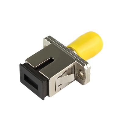 China Telecom Class Professional Optical Fiber SC-ST Adapters SM MM SC/ST Couplers Optic Fiber Flange for sale