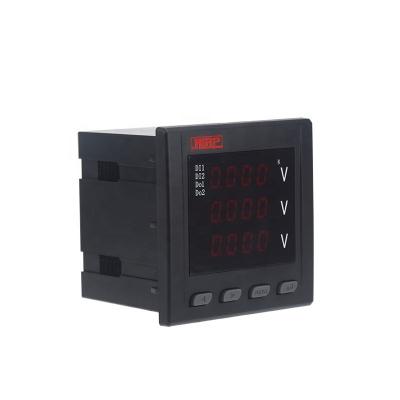 China Measuring Voltage 3 Phase Digital Panel Voltage Meter RPPZ655U-9K4 LED Voltmeter for sale