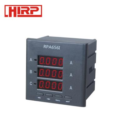 China RPPA656I Digital Current Three Phase Panel Meter Digital Multimeter Ammeter Meter for sale