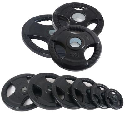 China Adjustable Weight Gym Barbell Plates Rubber Discs Bumper Plates Weightlifting Barbell Rubber Coated Plates for sale