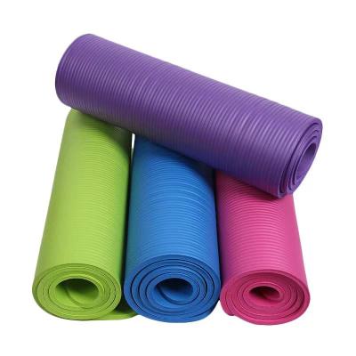 China Non-slip NBR Exercise Mat Custom Printing NBR Eco-friendly Yoga Mat for sale