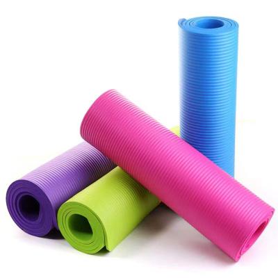 China NBR Non-slip Custom Printing NBR Eco-friendly Yoga Mat Exercise Mat for sale