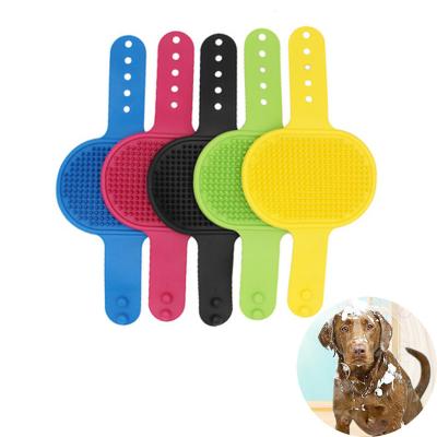 China Viable Dog Cat Bath Brush Pet Comb Rubber Hair Fur Grooming Massage Pet Shower Dog Brushes Pet Accessories for sale