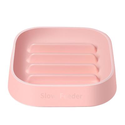 China Sustainable China Professional Manufacture Square Slow Food Anti-Slip Bowl For Pet for sale