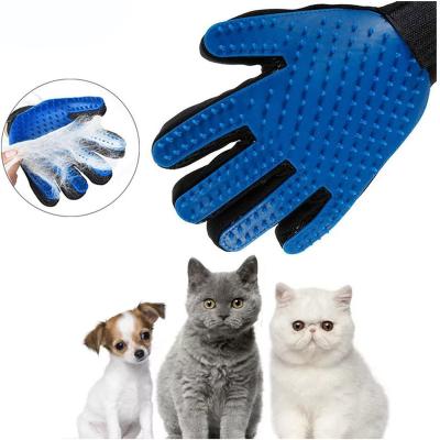 China Viable Pet Massage Hair Removal Brush Cat Hair Removal Brush Dog Grooming Pet Cleaning Gloves for sale