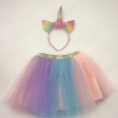 China 2019 hot sale Anti-wrinkle tutu dresses girls tutu skirt unicorn tutu for sale